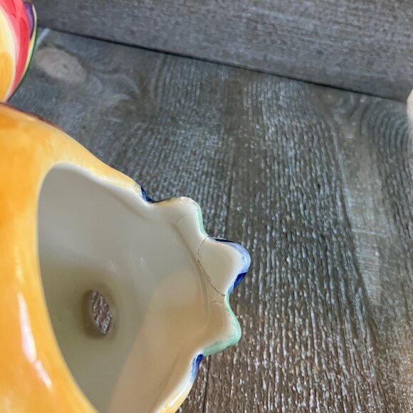 Under the sea hand painted cream and sugar serving set - Picture 4 of 6